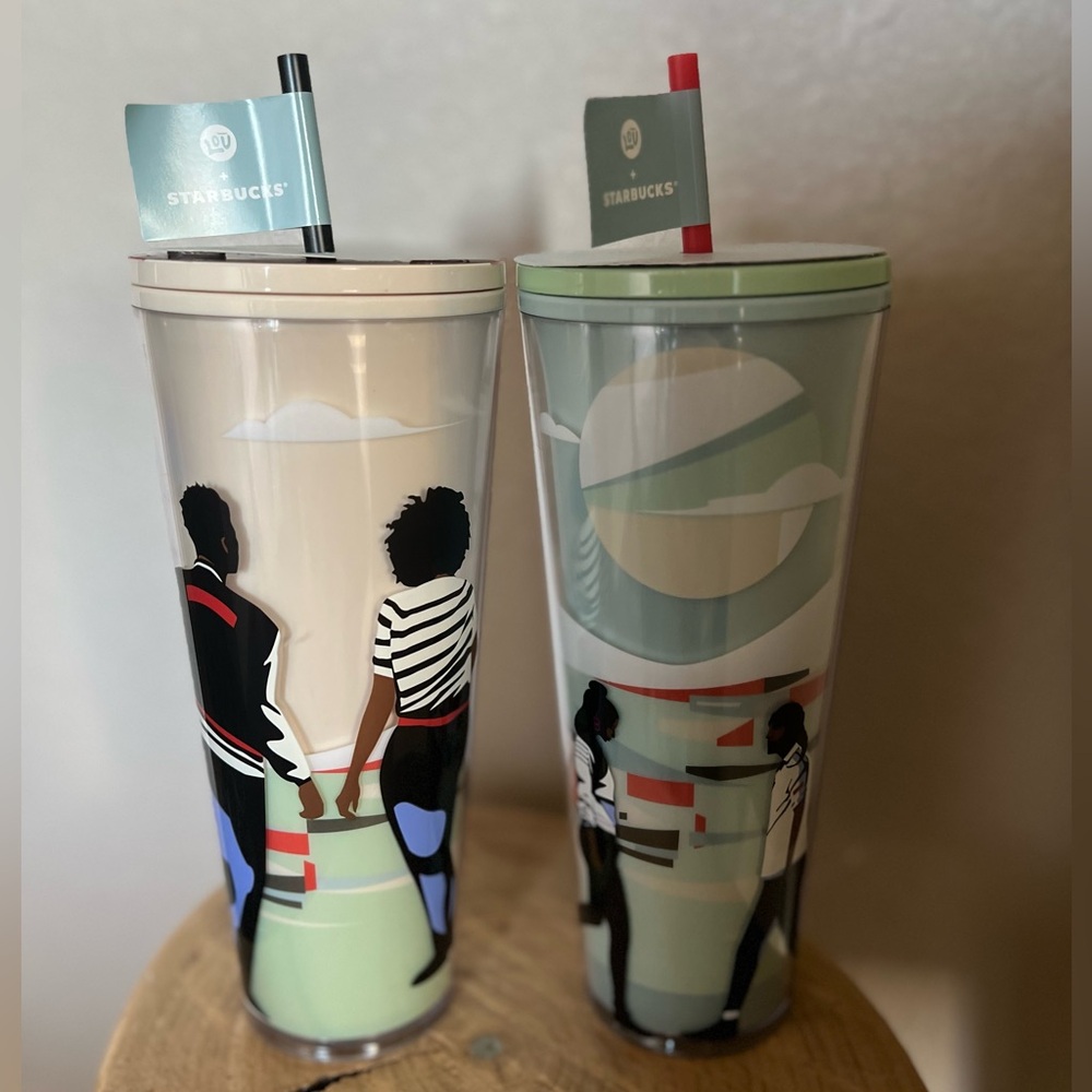 Starbucks Black History Month 2024 Cold Cup Tumbler Duo NWT
